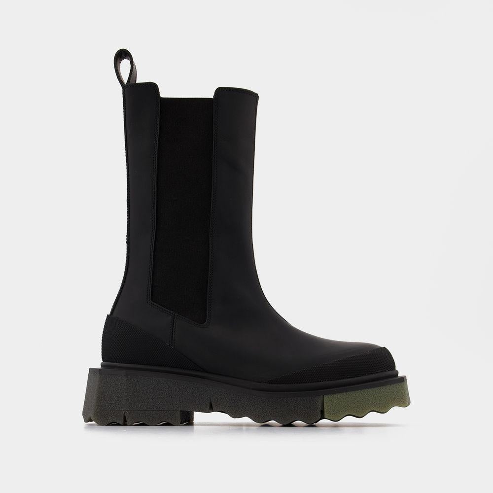 Off-White OFF-WHITE SPONGE SOLE HIGH CHELSEA BOOTS - 1