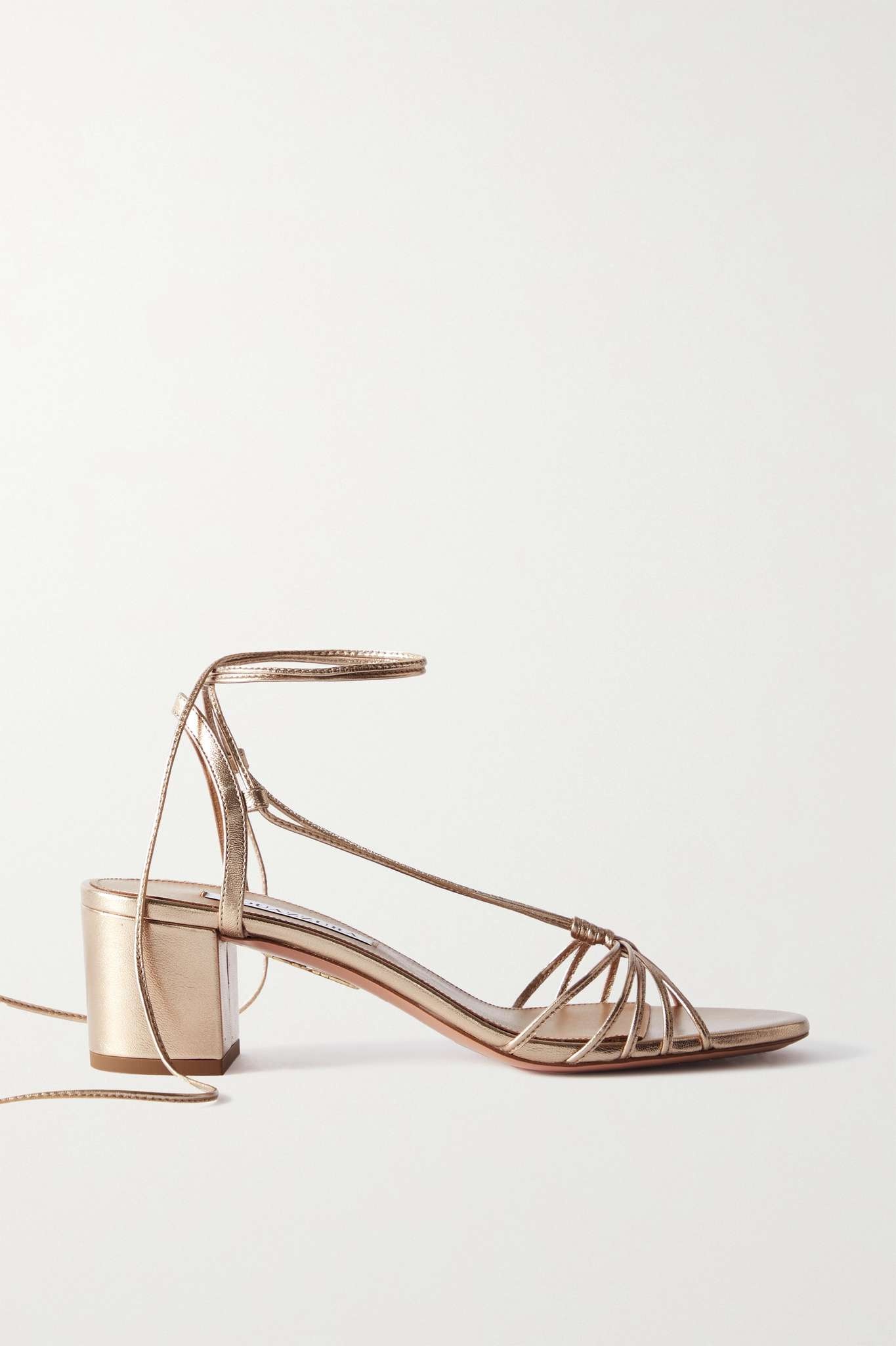 Whisper 50 metallic leather sandals - 1