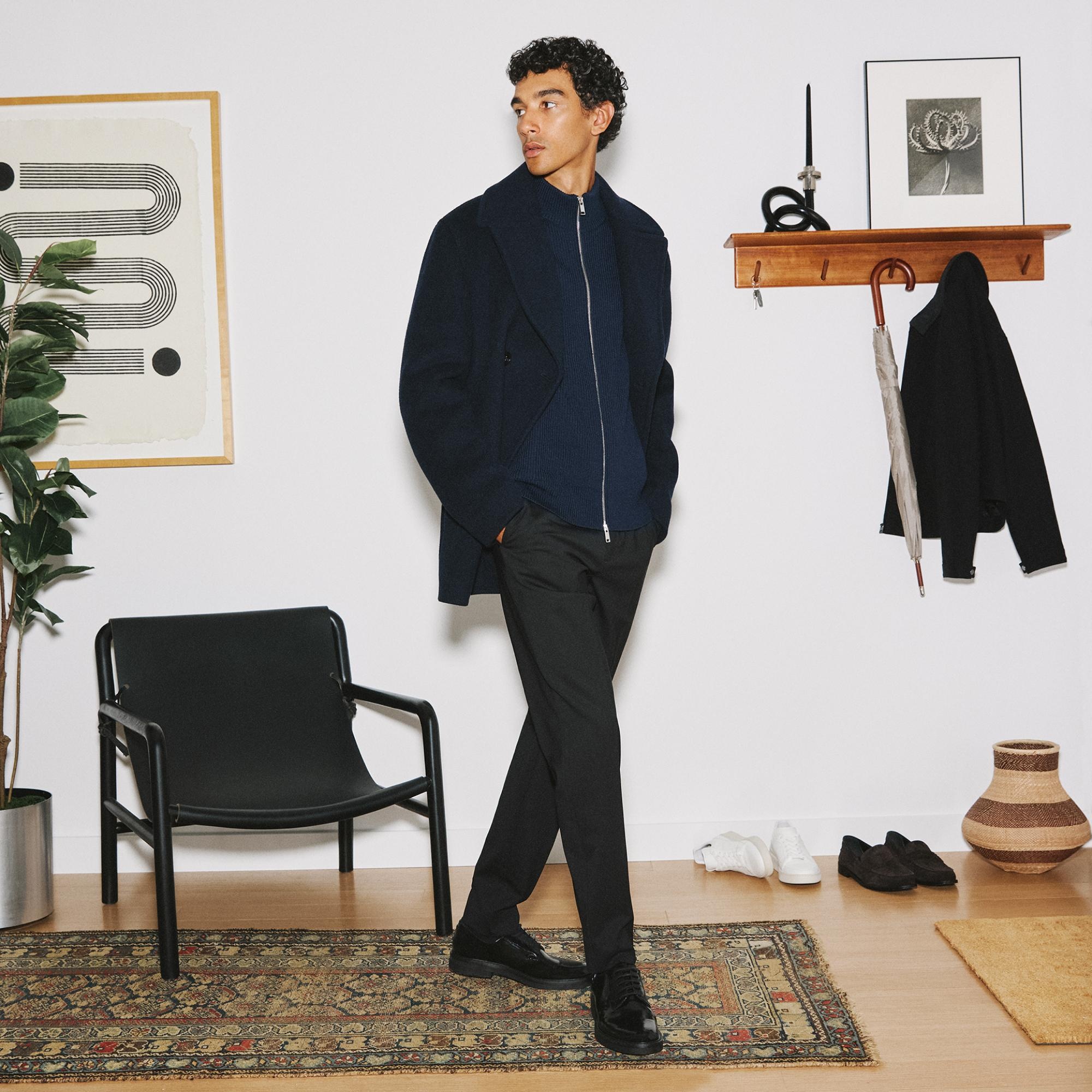 Peacoat in Recycled Wool - 7