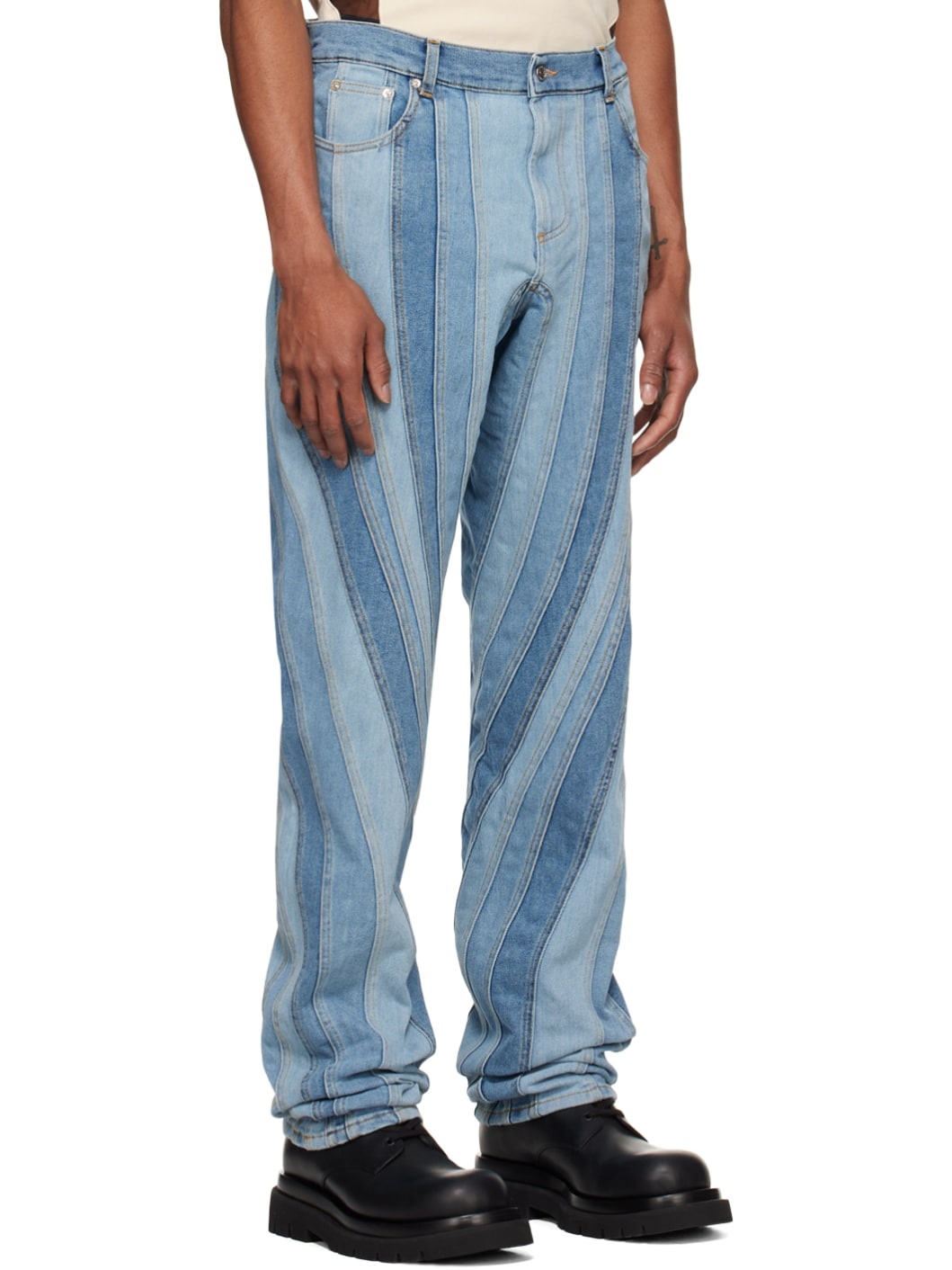 Blue Spiral Jeans - 2