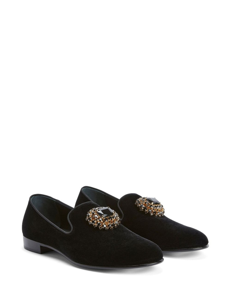 Giuseppe Zanotti Remye rhinestone-embellished loafers outlook