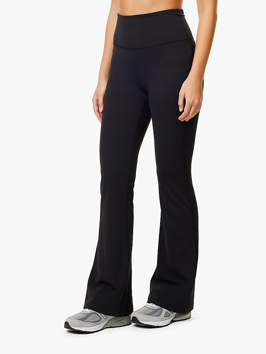 Groove flare-leg stretch-woven trousers - 3