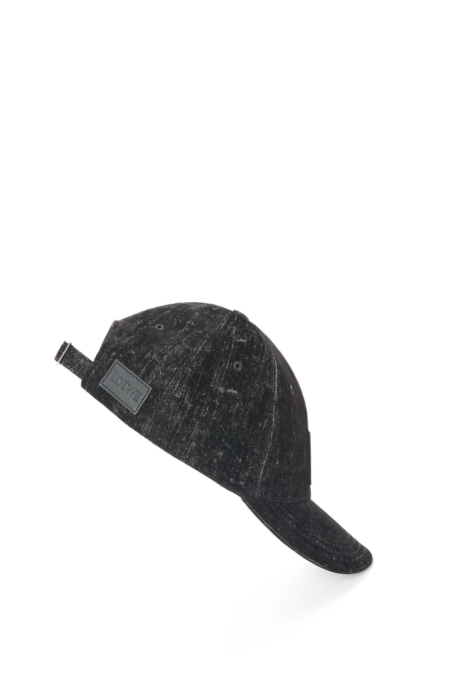 Patch cap in flocked denim - 3