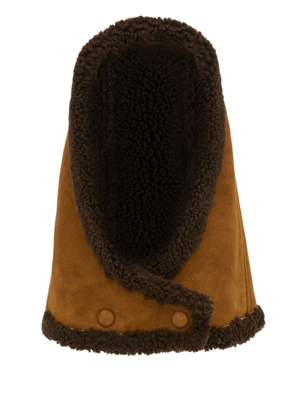 shearling hood - 1