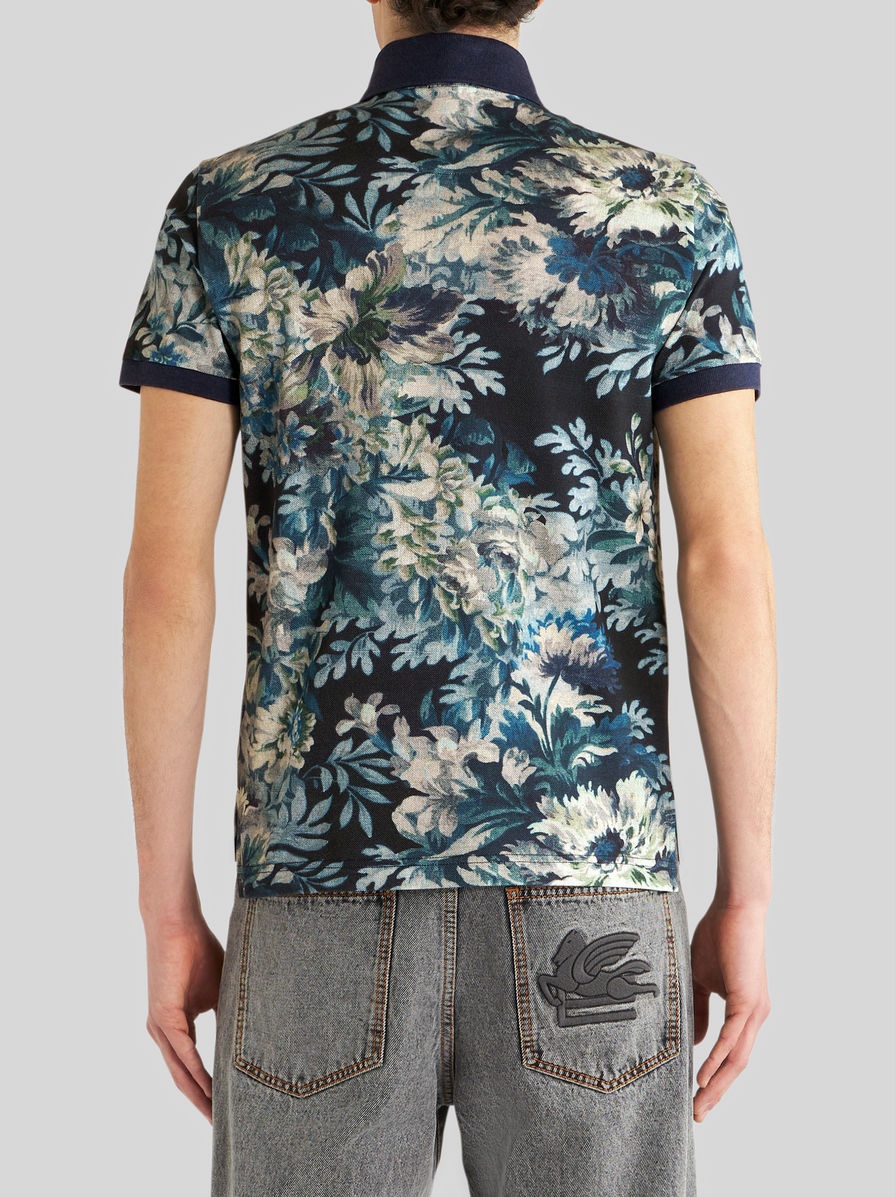 POLO SHIRT WITH FLORAL PRINT - 4