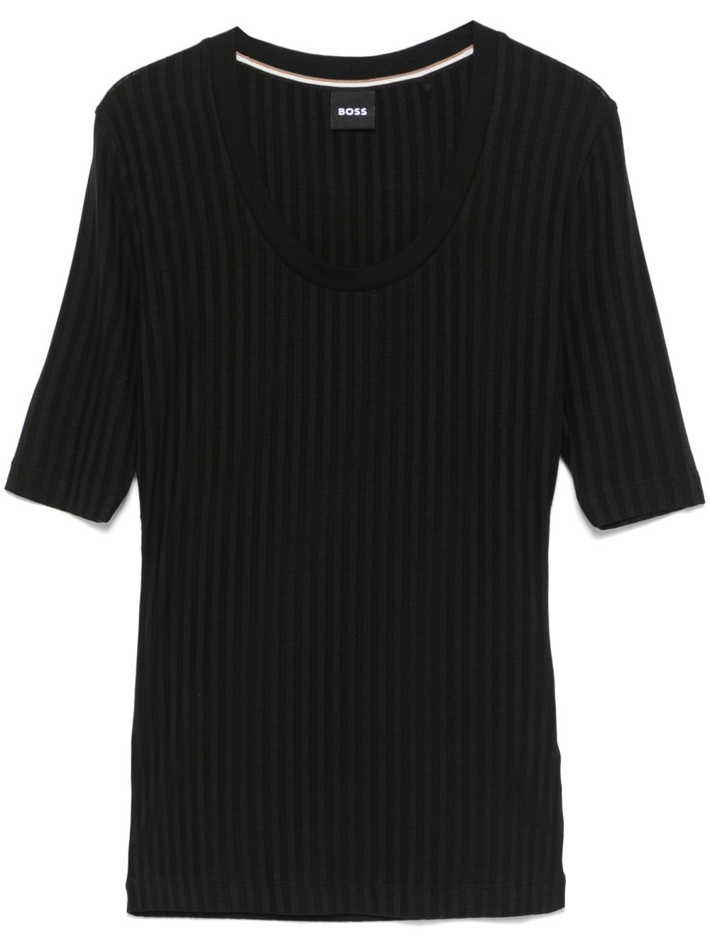 ribbed T-shirt - 1