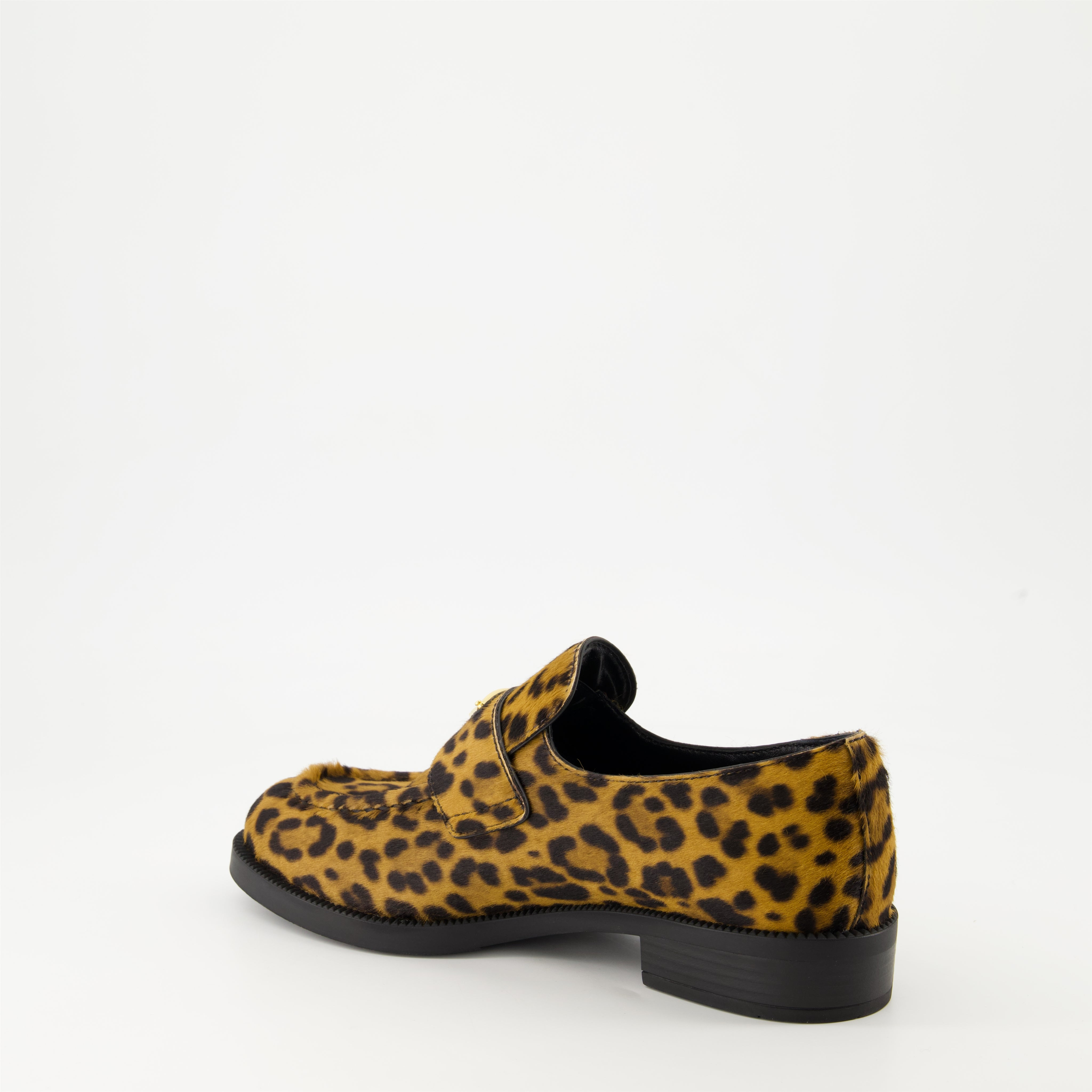Mocassins en velours léopard - 3
