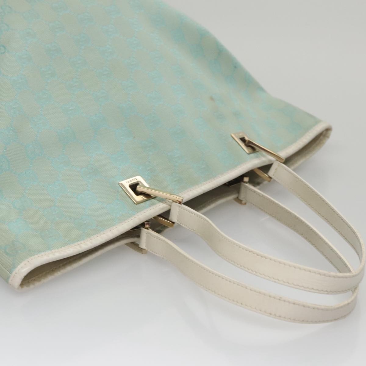 GUCCI GG Canvas Tote Bag Peppermint White - 6