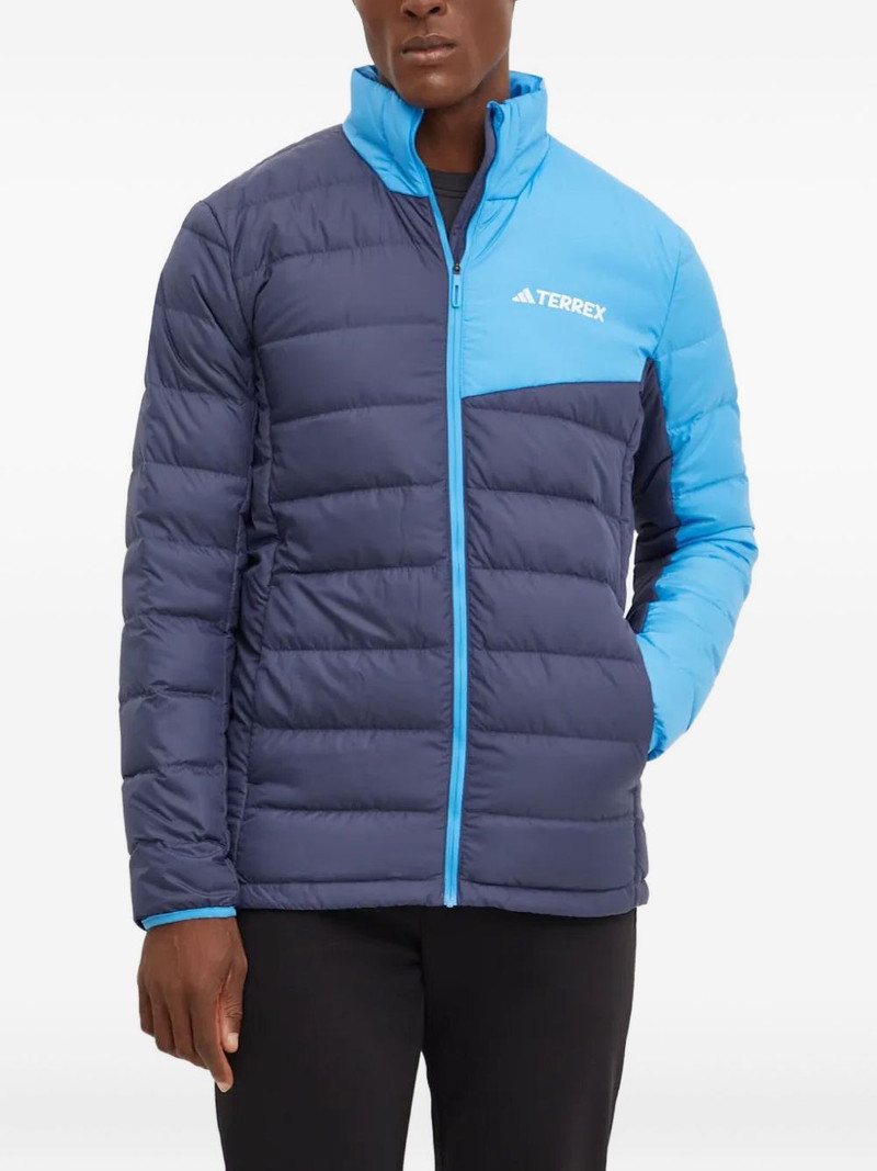 two-tone quilted-design jacket 1