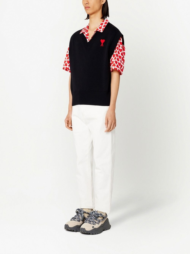 AMI Paris Ami De Coeur V-neck vest outlook