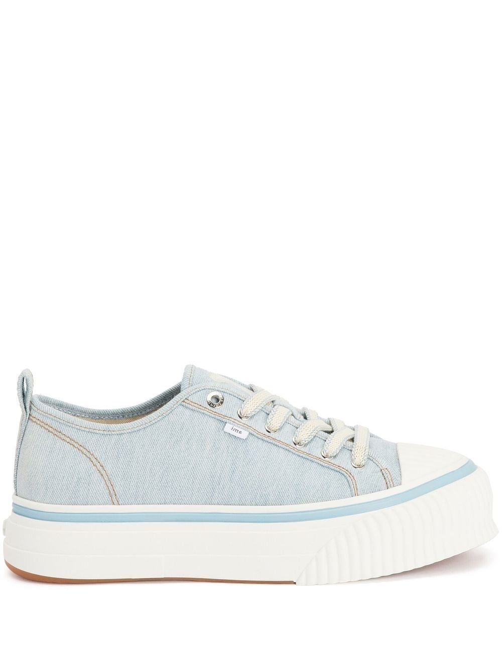 canvas low-top sneakers - 1