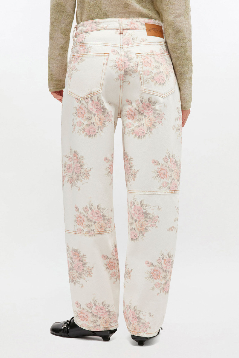 FLORAL PRINTED STARY JEANS 4