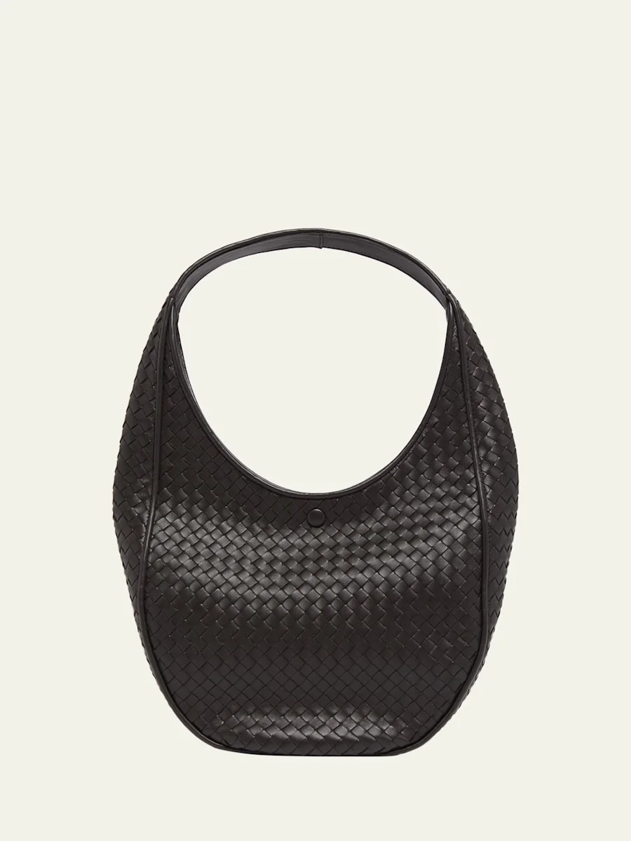 Ovetto Oval Leather Shoulder Bag - 1