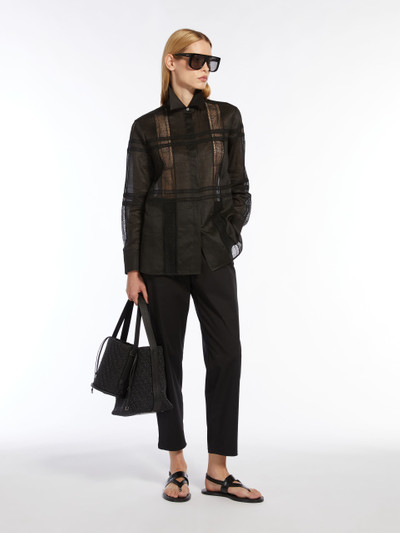 Max Mara TEQUILA Ramie loose-fit shirt outlook