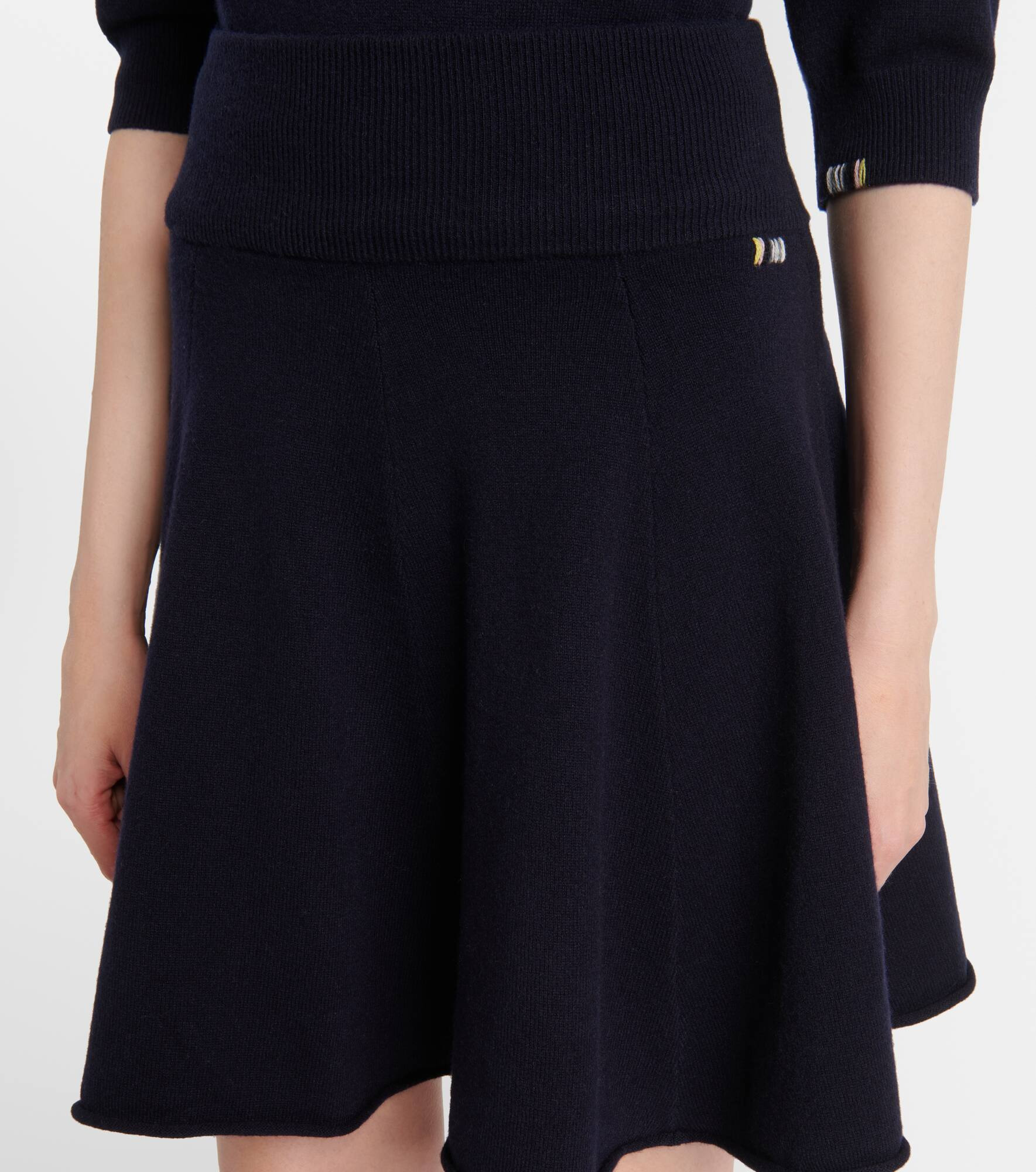 Girl cashmere-blend miniskirt - 4
