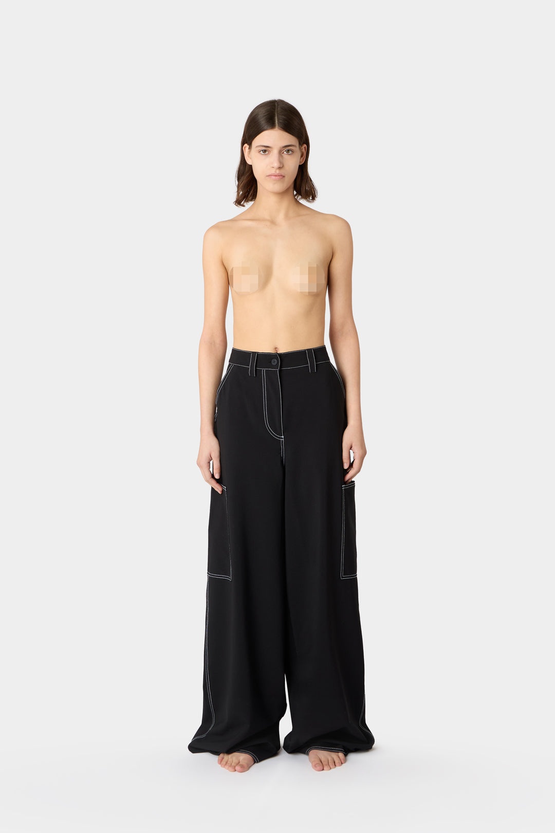 FIT LOOSE PANTS / black - 3