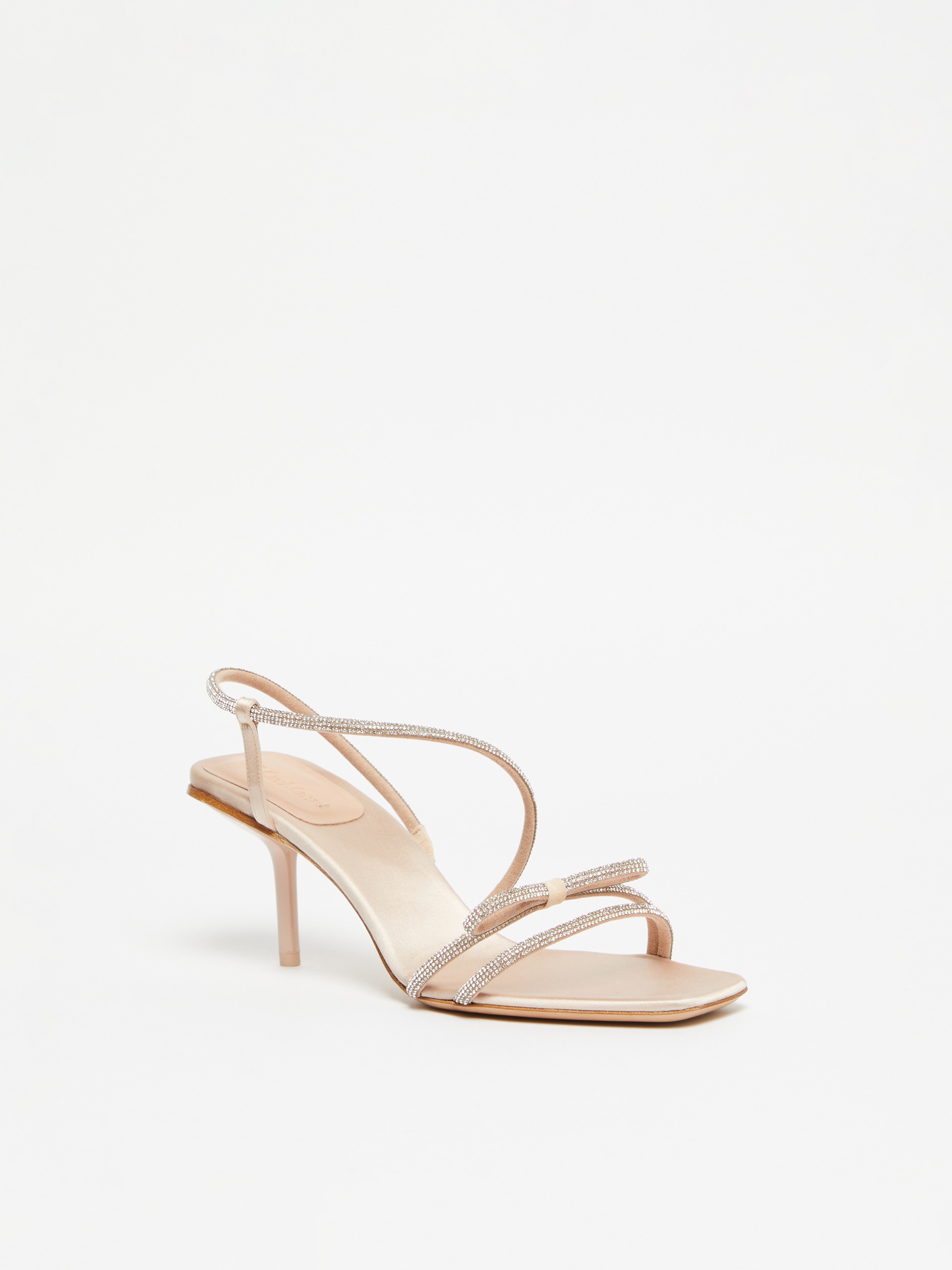CRYSTALSANDAL Bow-adorned satin sandals - 2