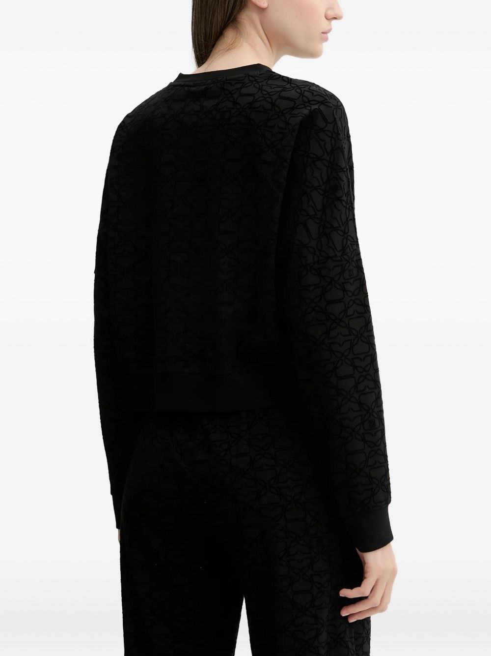 Lokky embossed-pattern top - 3