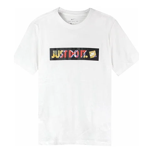 Nike Just Do It Athleisure Casual Sports Short Sleeve White BQ0170-100 - 1