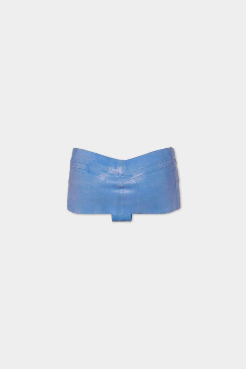 DSQUARED2 5-POCKET LATEX HOT PANTS outlook