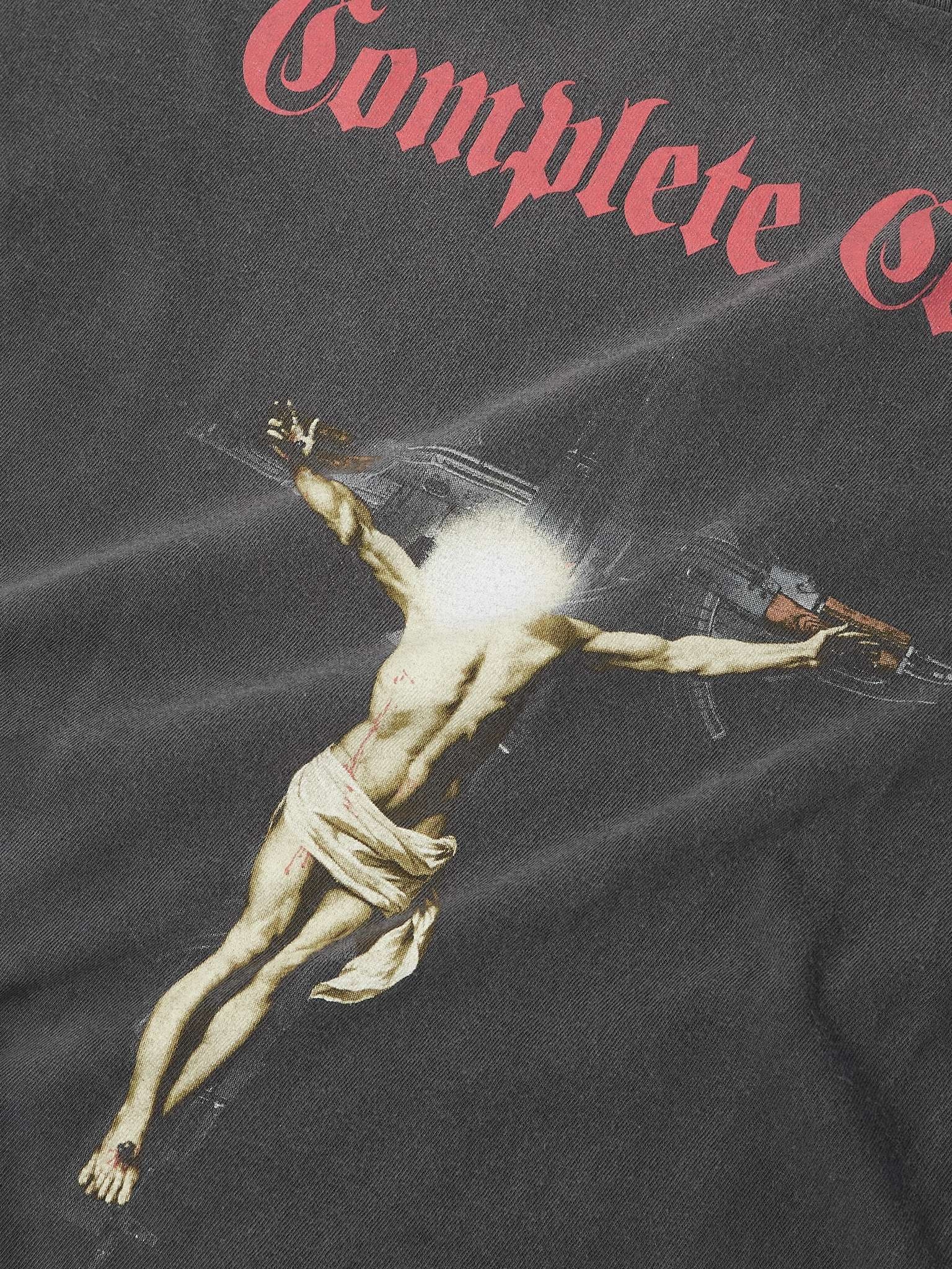 + Kosuke Kawamura Distressed Printed Cotton-Jersey T-Shirt - 4