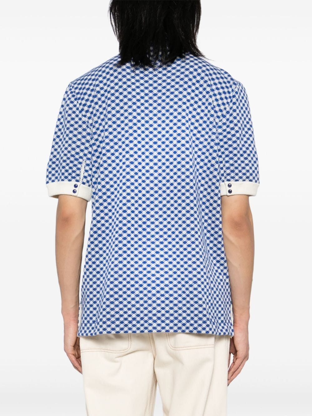 Lapis dot cashmere shirt - 4