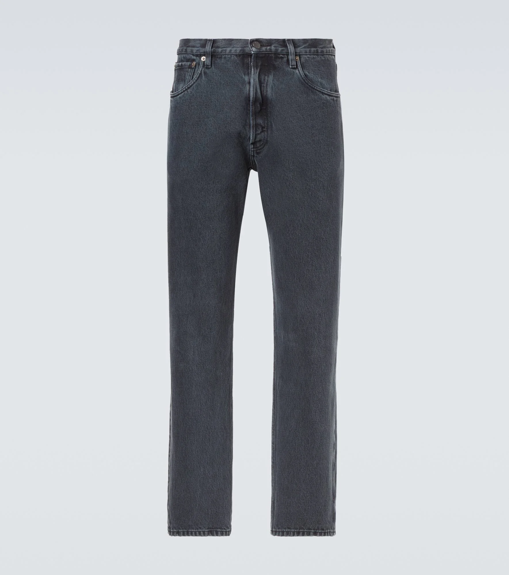 Mid-rise straight jeans - 1