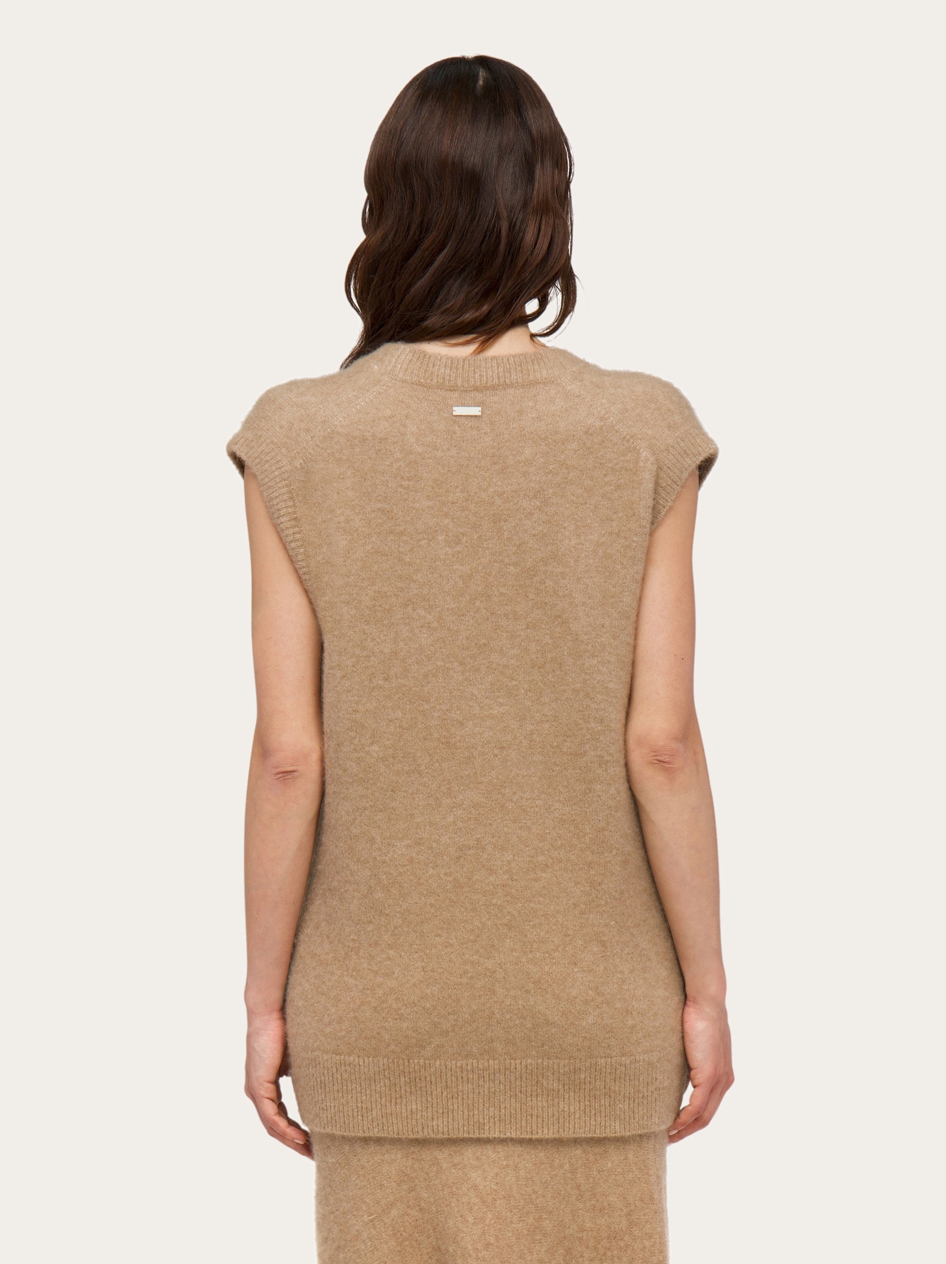 Oversize wool and alpaca gilet - 4