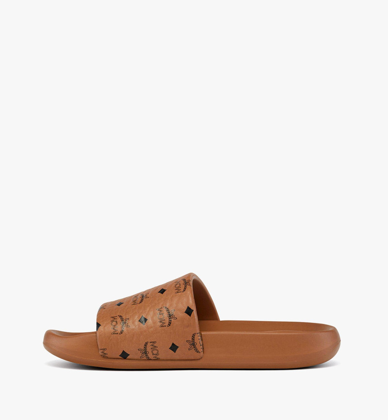 MCM Monogram Print Rubber Slides outlook