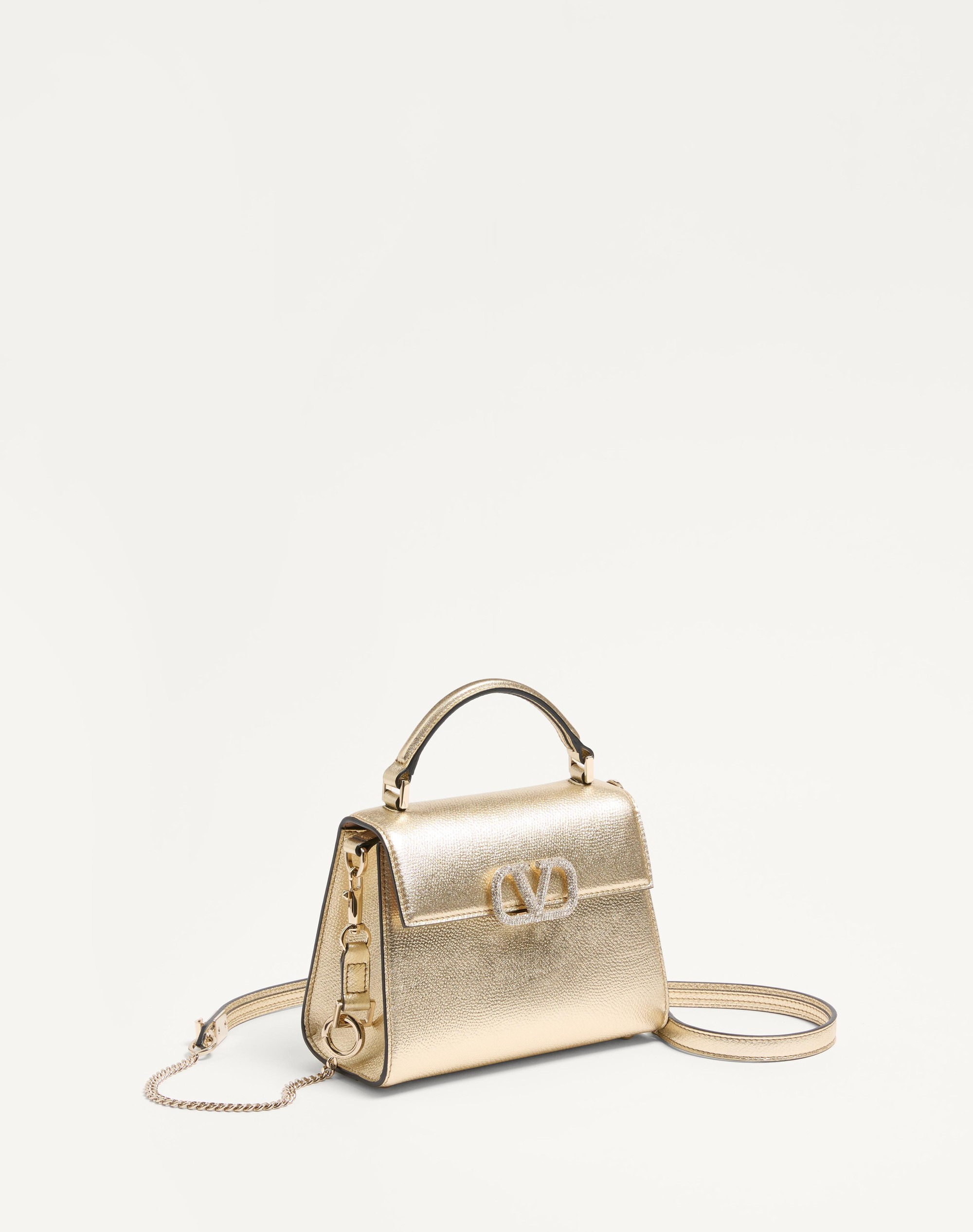 MINI VSLING HANDBAG IN METALLIC GRAINY CALFSKIN - 2