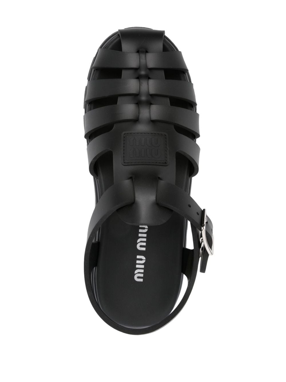appliquÃ©-logo flatform sandals - 4