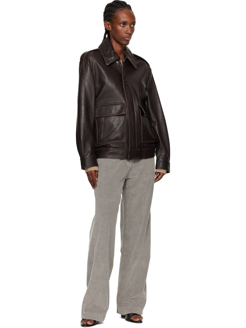 NOUR HAMMOUR Brown Drey 'The It Girl' Jacket outlook