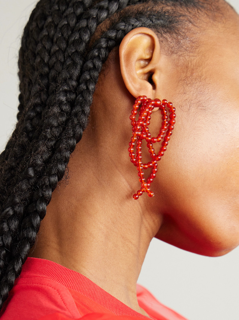 Completedworks Recycled Silver Agate Beaded Earrings outlook