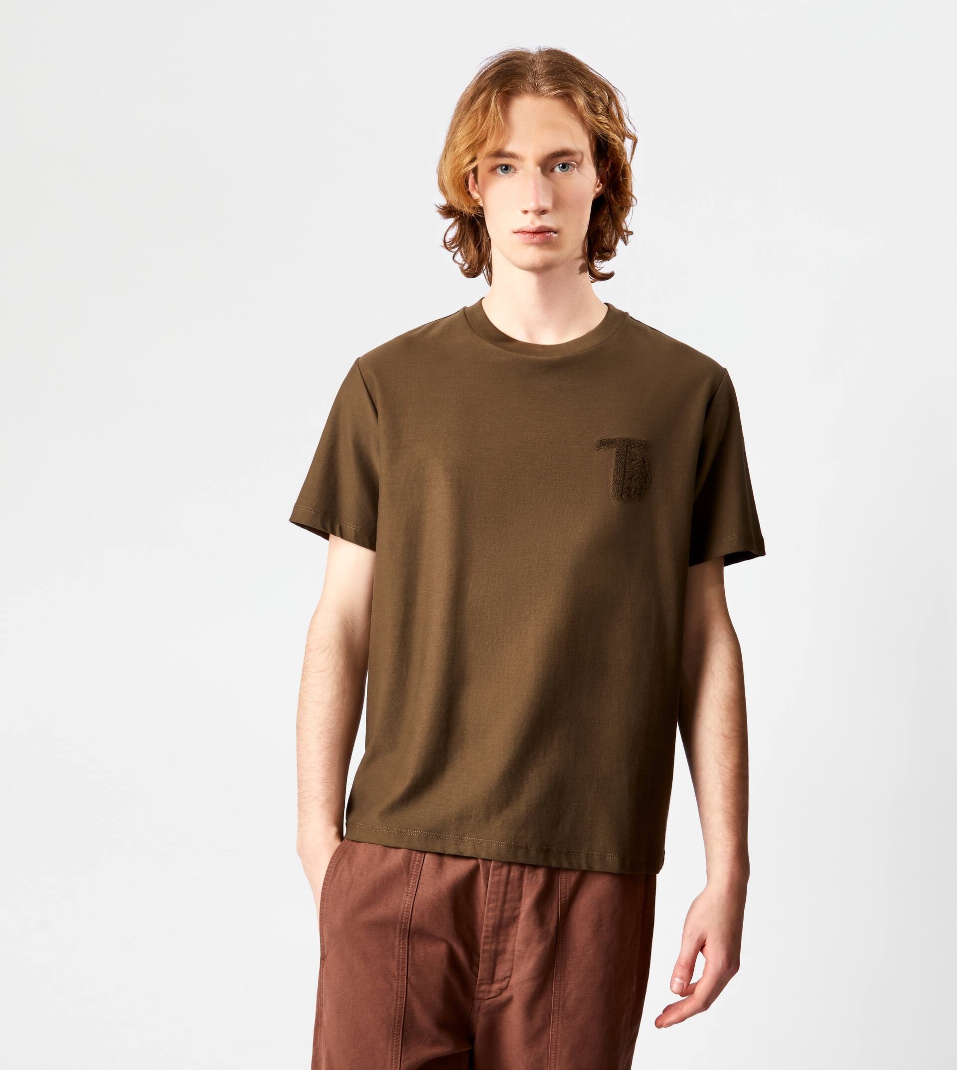 ROUND NECK T-SHIRT - GREEN - 3