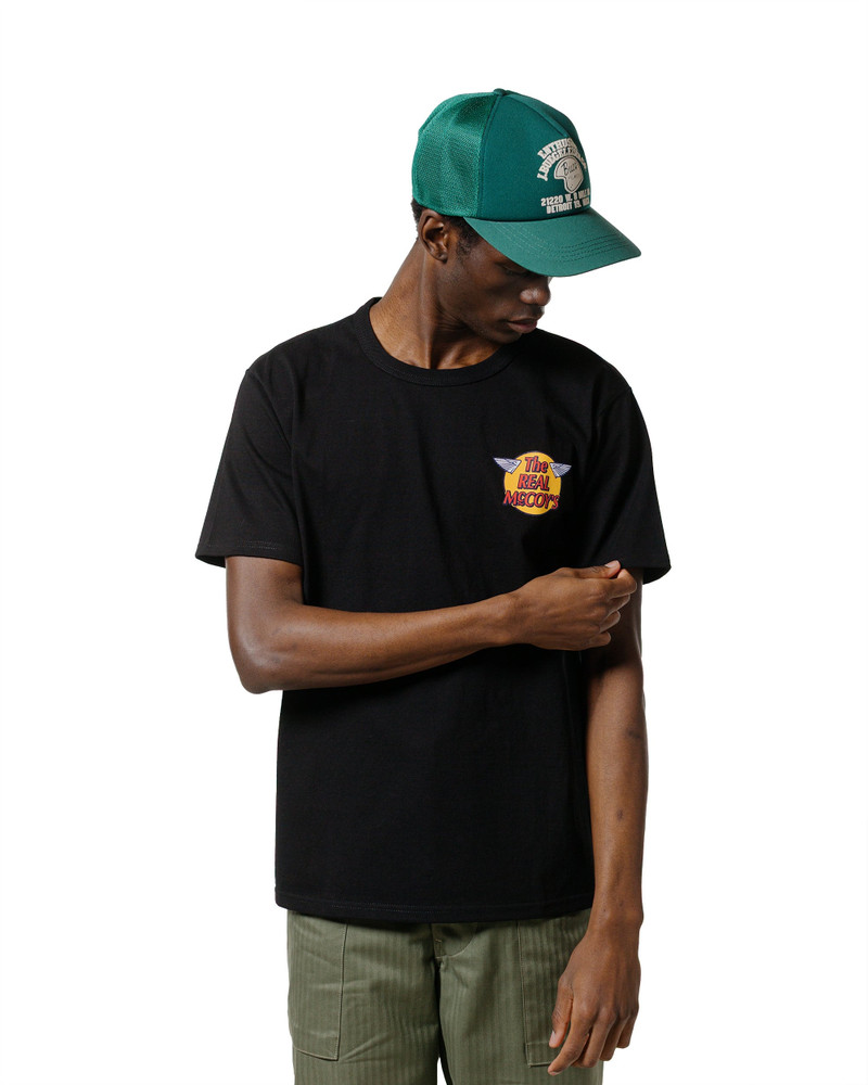 The Real McCoys MC24004 Logo Tee S/S Black outlook