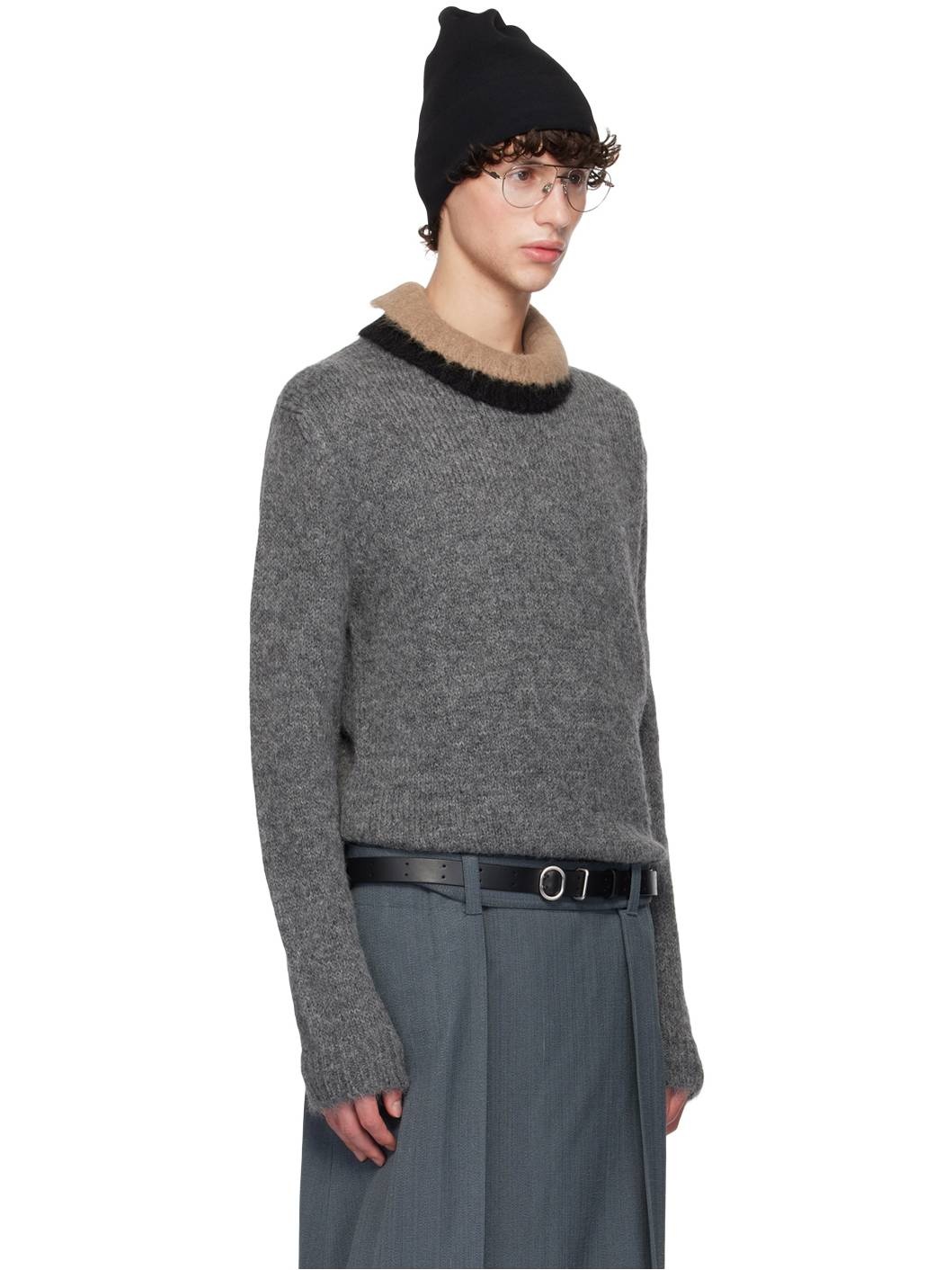 Gray Crewneck Sweater - 2