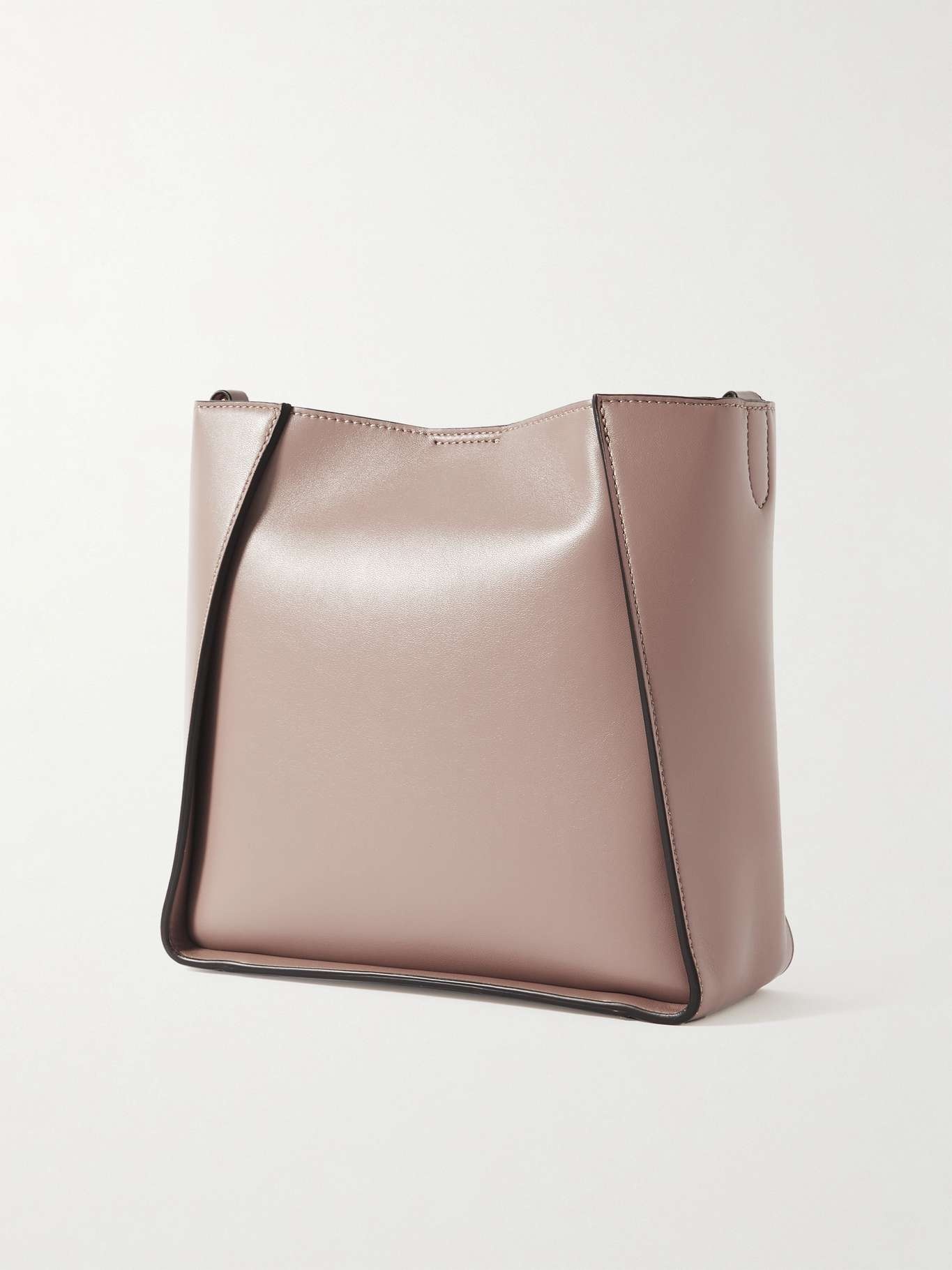 Mini perforated vegetarian leather shoulder bag - 3