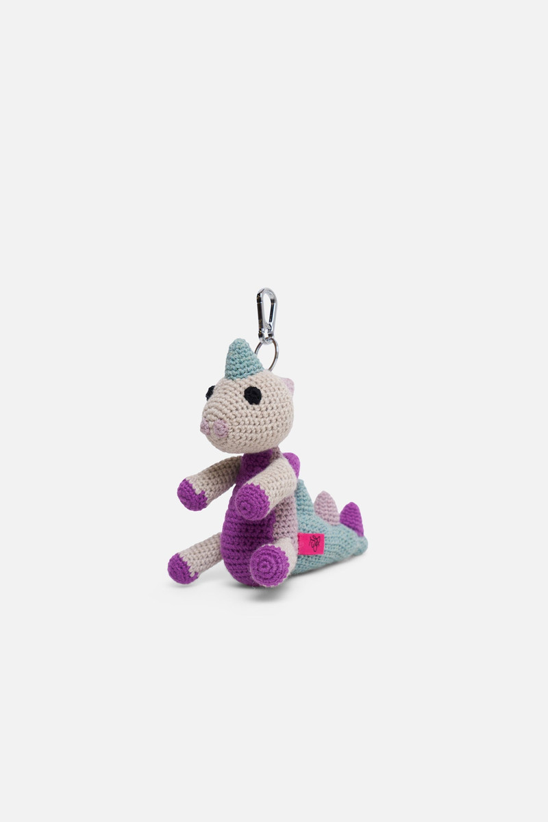 CROCHET DINOSAUR KEYCHAIN CHARM 1