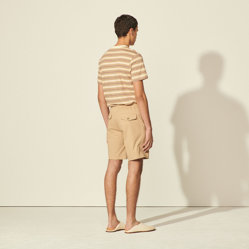 Sandro Cotton blend shorts outlook