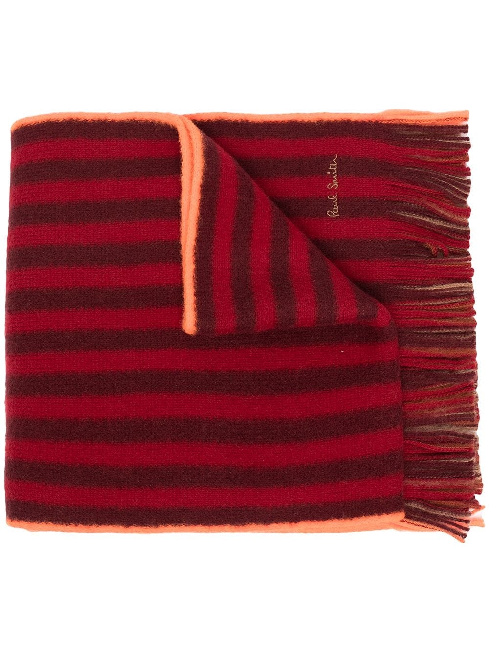 striped wool scarf - 1