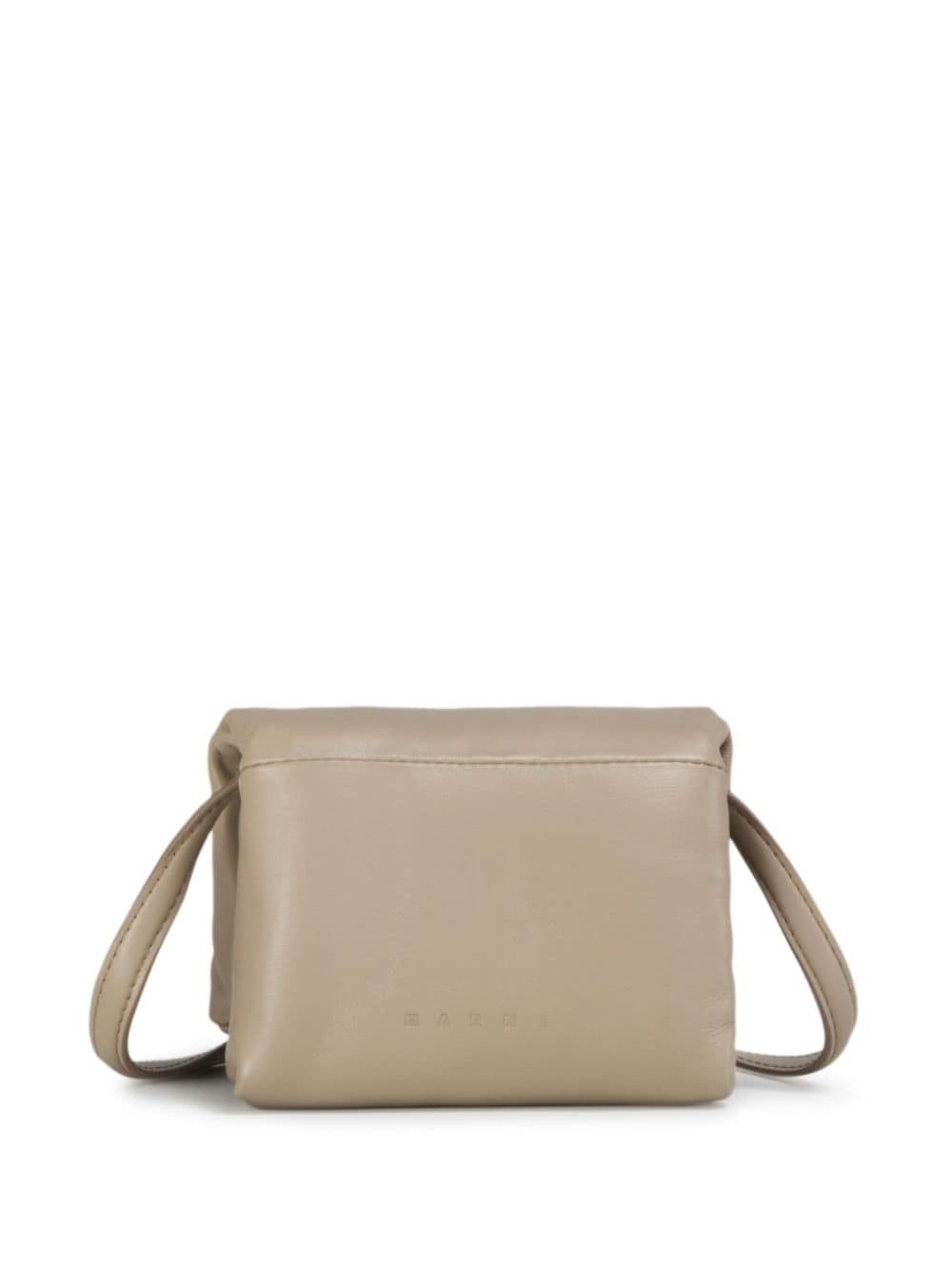 clasp-fastening leather pochette - 3