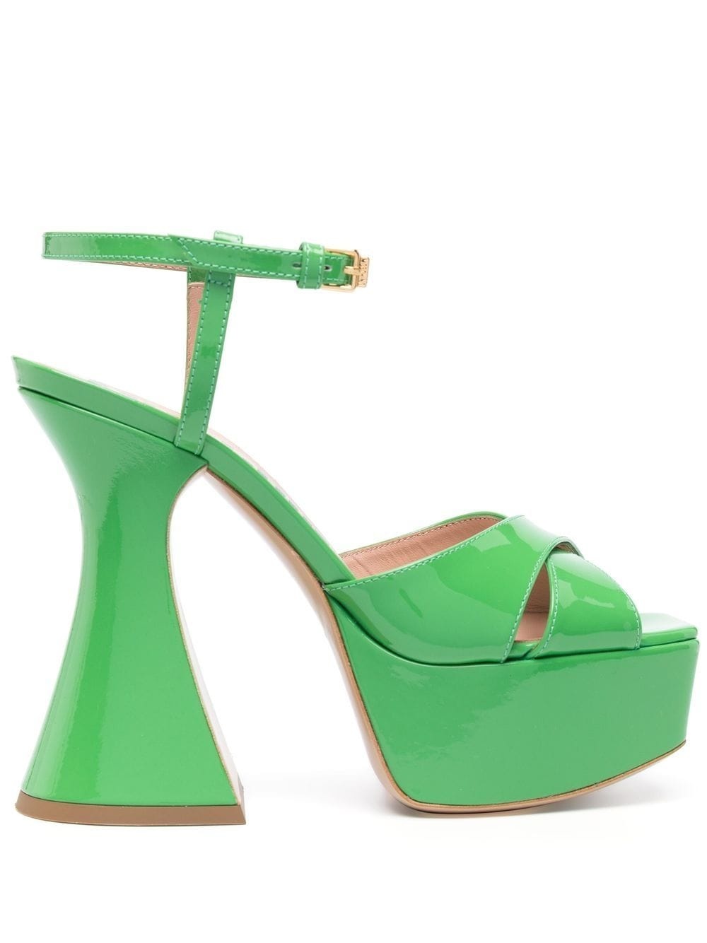 patent leather platform sandals - 1