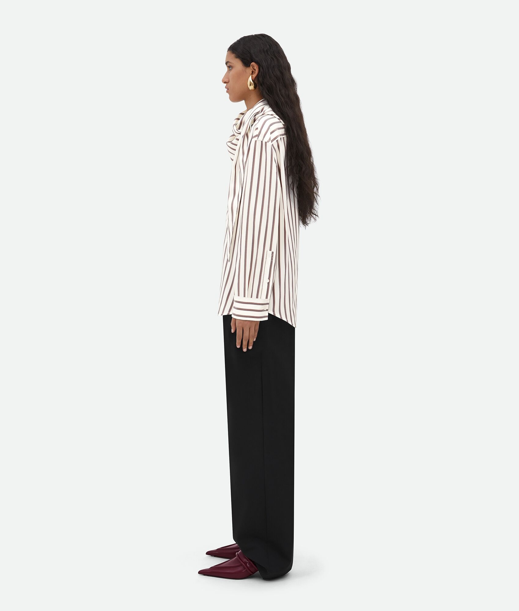 Silk Bicolor Striped Shirt - 2