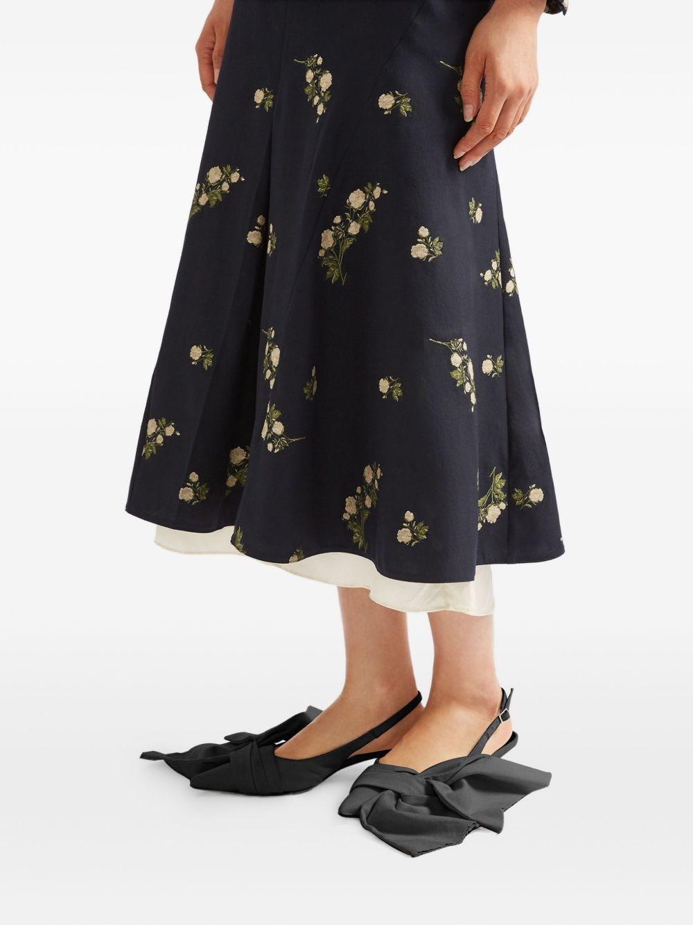 floral midi skirt - 5