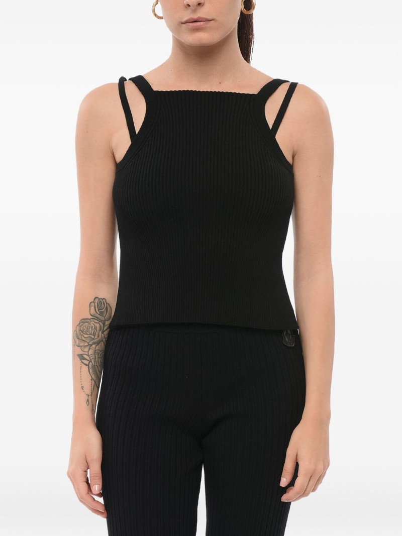 layered ribbed top 1