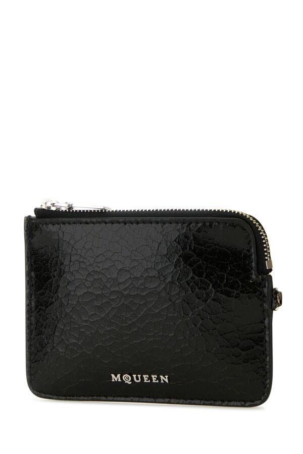 Black leather card holder - 2