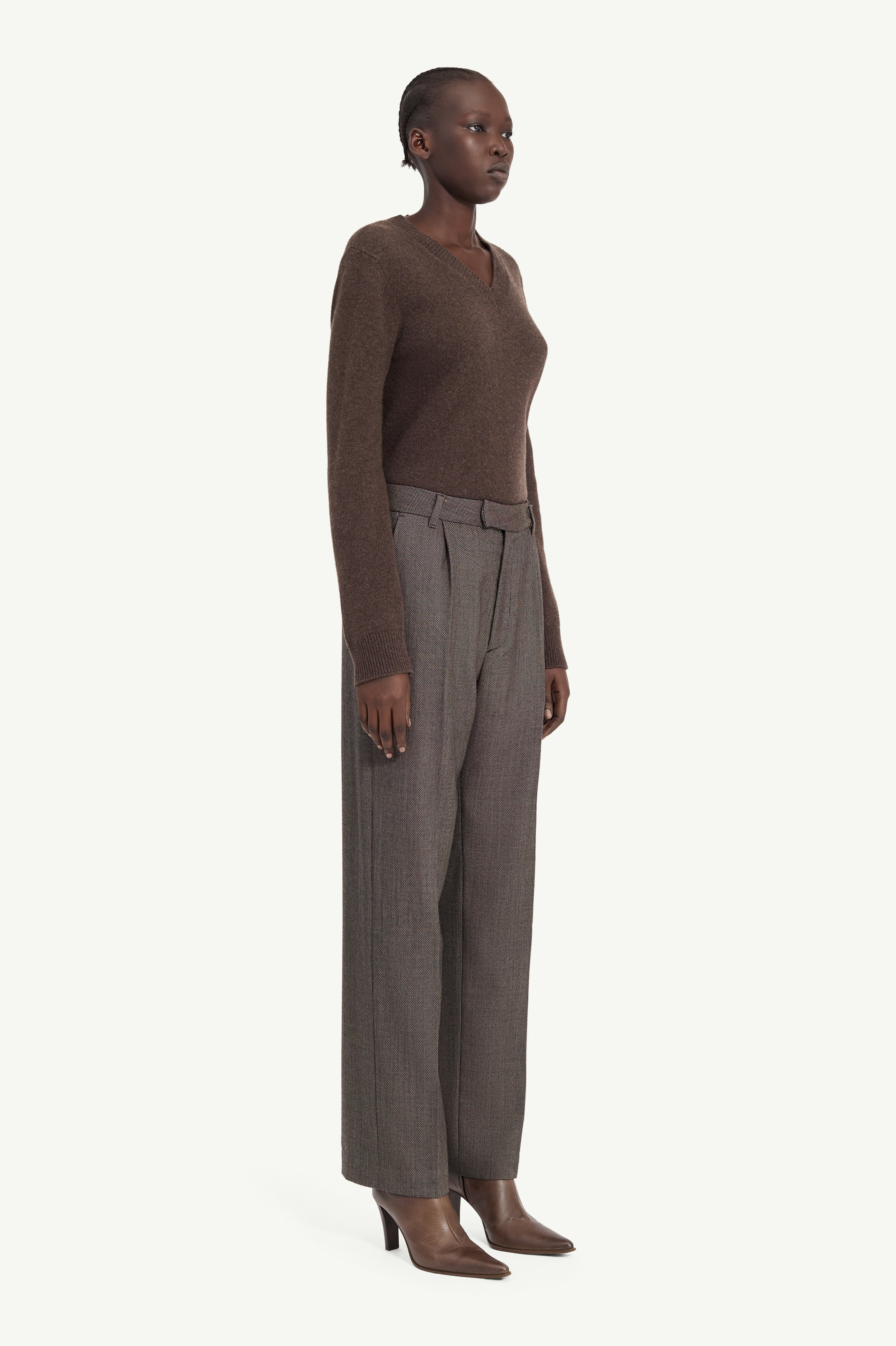 Light tweed tailored trousers - 3
