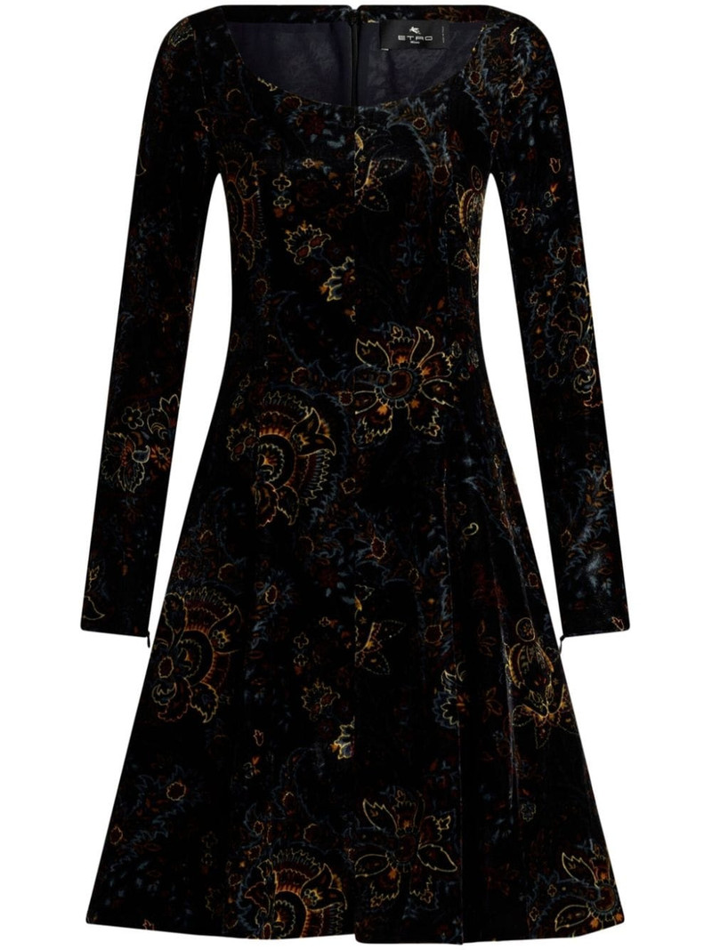 velted printed mini dress 1