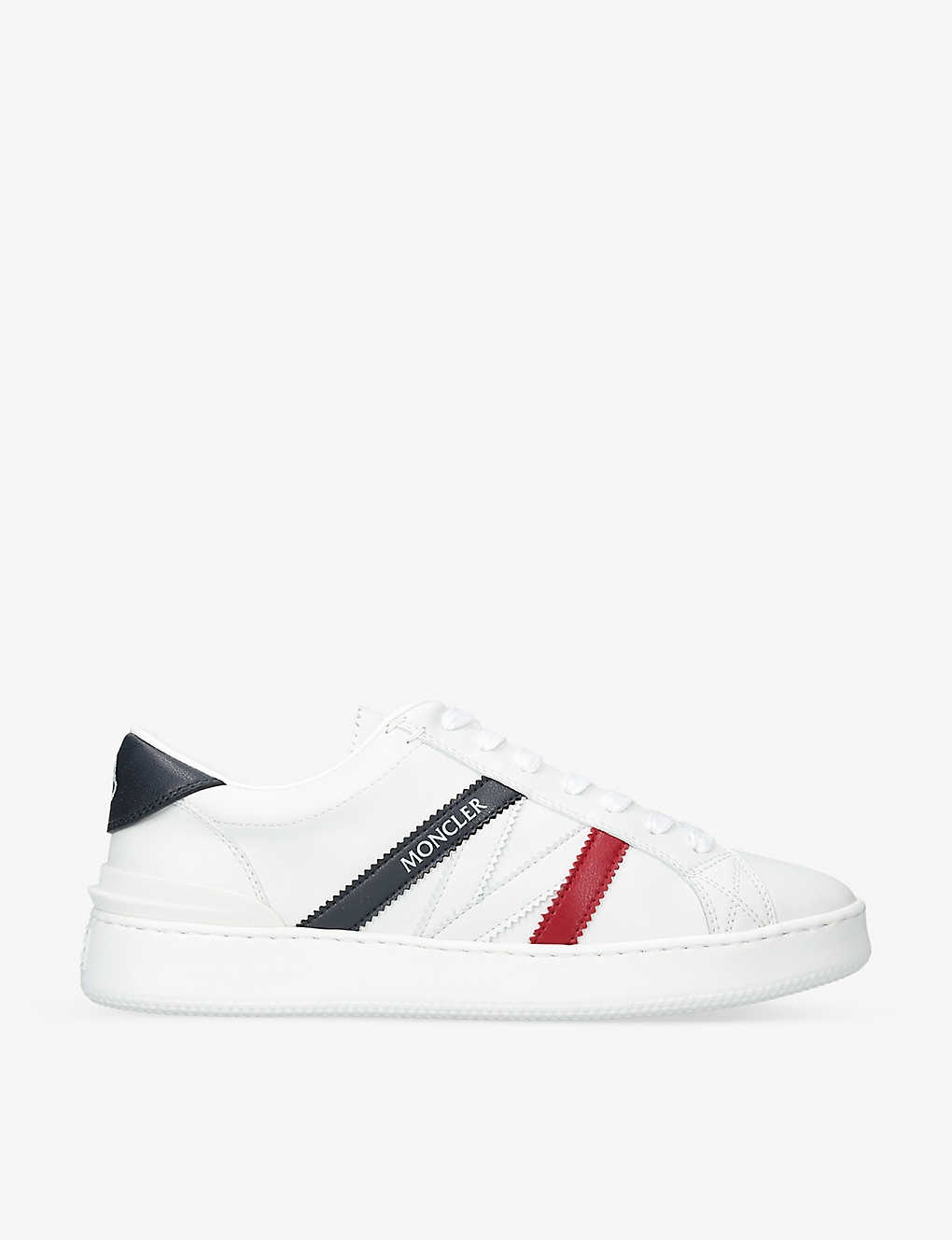 Monaco panelled leather low-top trainers - 1