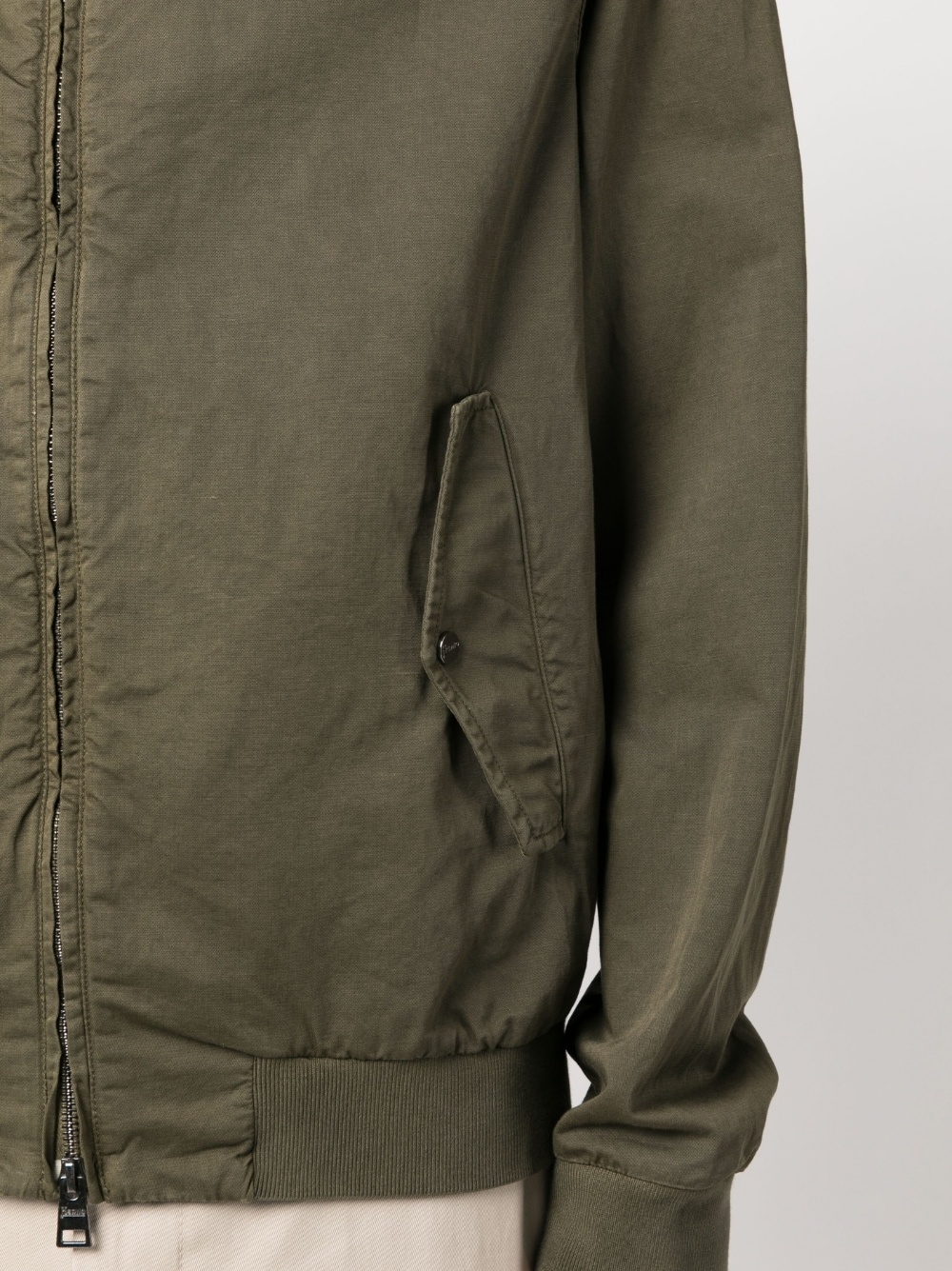 Cazadora cotton-linen bomber jacket - 5